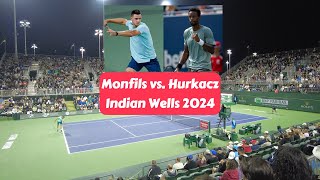 Monfils vs Hurkacz highlights - Stadium View - Indian Wells 2024