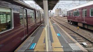 中津駅（阪急）　3列車ほぼ同時通過