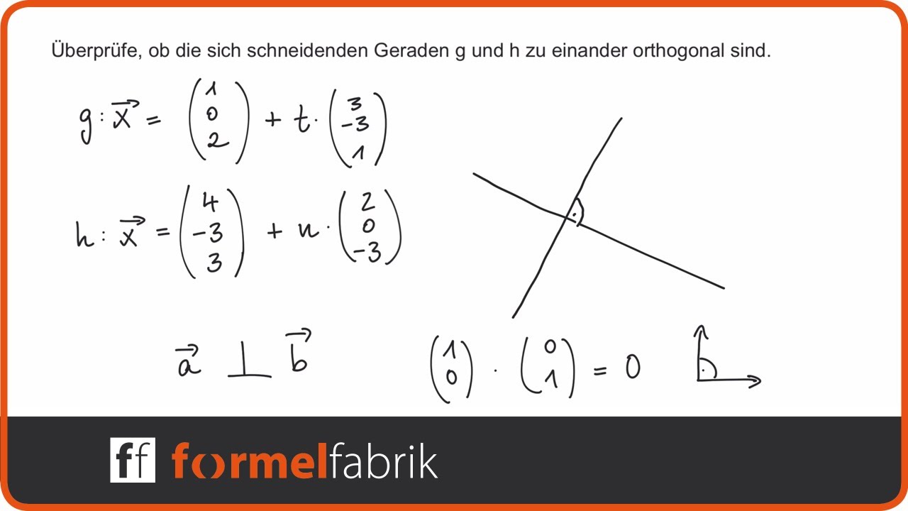 Frisch Winkel Zwischen Zwei Geradengleichungen