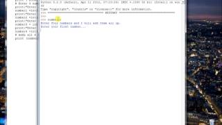 Python - 4 numbers, 1 result!