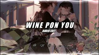 Doja Cat - Wine Pon You ft.Khonshens |AUDIO EDIT|