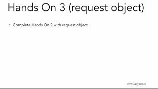 09 Flask "request" Object & its Usage
