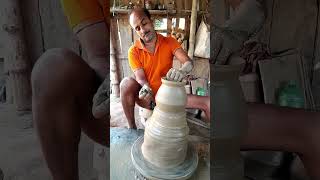 #shortsvideo  / Amazing Primitive Skills of Village Potter. #clay #primitiveskills.