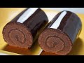 Easy Recipe / Chocolate Swiss Roll Cake Recipe / Jelly Roll Cake / Basic Chocolate Roll Cake