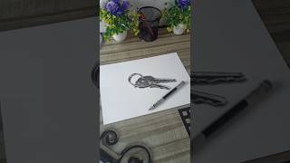 3D 🗝️ new drawing  #shorts #art #explore #viral #sketch #trend #trending #ytshorts