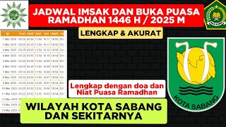 JADWAL IMSAK DAN BUKA PUASA KOTA SABANG 2025 - DOA DAN NIAT PUASA RAMADHAN - RAMADHAN 1446 H / 2025