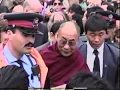 Dalai Lama unveils the Candian Tribute to Human Rights in 1990