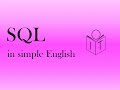 SQL create table first in simple English