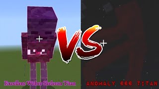 【Minecraft】リクエストモブバトル！Excellent Wither Skeleton vs Anomaly 666 Titan ! #31