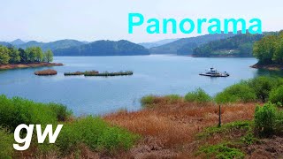 a70423 대청호 조각공원, 로하스, 추동, 마산동, 파노라마 . 봄전경   Daecheong Lake Panorama