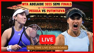 Jessica Pegula Vs Yulia Putintseva LIVE Score UPDATE Women's Tennis 2025 WTA Adelaide Semi Finals