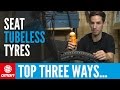 Top 3 Ways To Seat Tubeless Tyres | Mountain Bike Maintenance Top 3 Ways To Seat Tubeless Tyres | Mountain Bike Maintenance