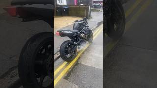 Yamaha XJ6 ( 600 cc ) Idle - Black Widow exhaust full system #yamaha