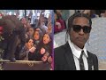 A$AP Rocky JUMPS Over Fan to Climb Barrier Before Met Gala