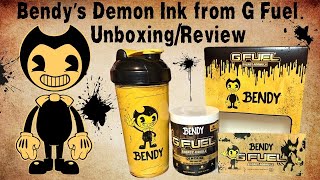 G Fuel Bendy Demon Ink Energy Formula Unboxing/ Review