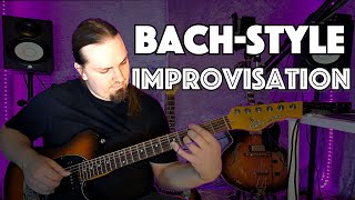 Baroque Counterpoint on Guitar | Live Improvisation