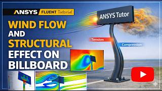 ANSYS Fluent Tutorial | Billboard Wind Load Analysis | Fluid-Structure Interaction (FSI) Simulation