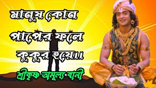 মানুষ কোন পাপের ফলে কুকুর হয়ে।। motivation video upload Radha Krishna Bangla Bain