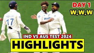 India vs Australia 4th test match highlights