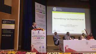 Dr Gary Smyth presenting from World Homeopathy Day Convention 9-10 April 2019 - New Delhi