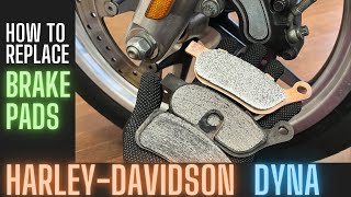 【How to replace the brake pads】Harley-Davidson FXDL Dyna Lowrider