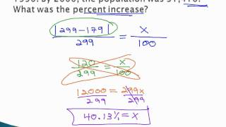 Percents and Proportions - Percent Increase/Decrease