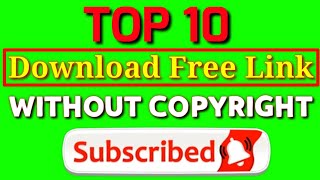 Top 10 || Green Screen Animated Subscribe Button || Free Download link | Green Screen Effects