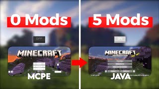Turn MCPE to JAVA with only 5 MODS [ 1.20 ]