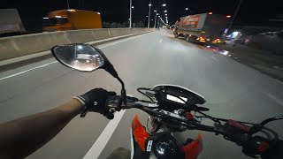 Night Stroll CRF 250L | DJI Osmo Action 4