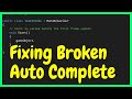 Fix Visual Studio Autocomplete/Intellisense in Unity - (2018, 2019, 2020, 2021, 2022, 2023)