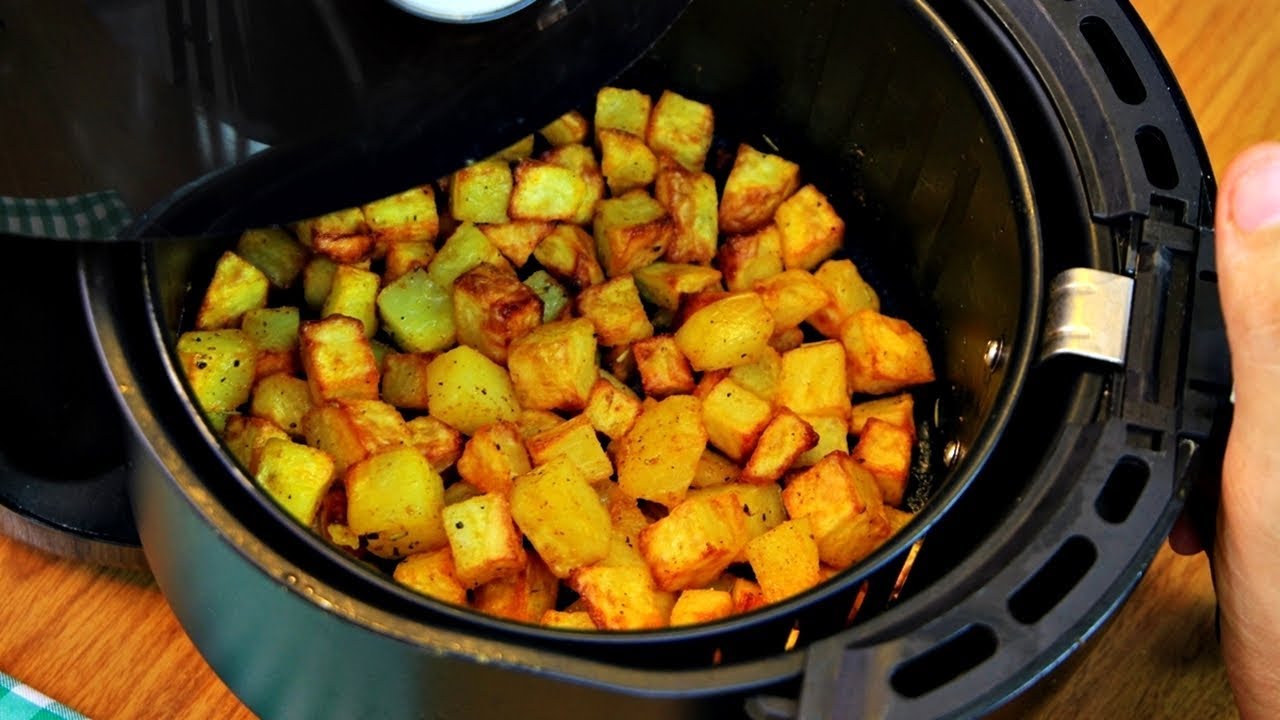 BATATAS ASSADAS CROCANTES NA AIR FRYER EM 20 MINUTOS | FÁCIL E RÁPIDA