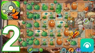 Plants vs. Zombies 2 - Gameplay Walkthrough Part 2 - Ancient Egypt: Days 4-8 (iOS, Android)