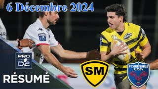 PRO D2: Résumé partie complète Stade Montois Rugby vs FC Grenoble Rugby  :J13 - Saison 2024/2025