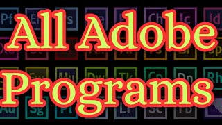All Usefull Adobe Products Explained In 5 minutes