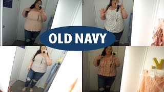 Spring Plus Size Inside The Dressing Room ft. Old Navy!!
