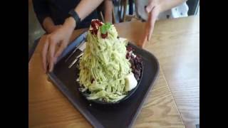 Korean greentea patbingsu, Homibing, Seoul 호미빙 녹차빙수