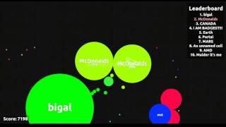 Agar.io Ep.1 - Getting to #1!!!(not actually an hour long)