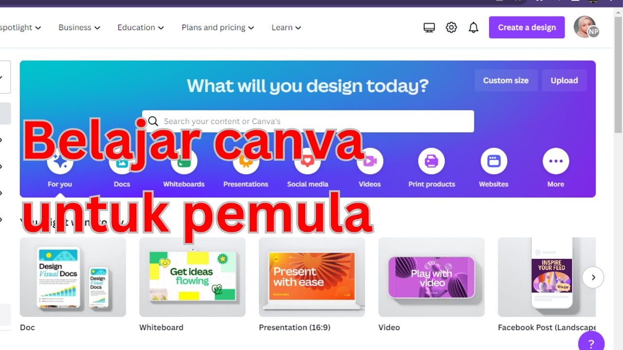 Canva Untuk Pemula | Yuk Belajar Bersama #canva - YouTube