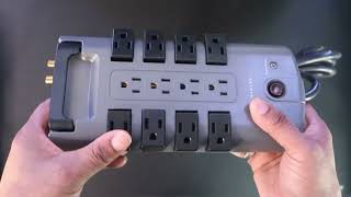 BELKIN 12 Outlet Pivot Plug Surge Protector With Rotating Outlets