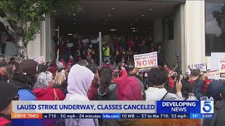 LAUSD classes cancelled amid workers strike
