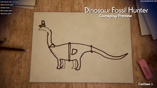 Dinosaur Fossil Hunter Demo Gameplay Preview - Archaeology Simulator