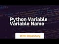 python variable variable name