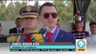 #Noticias7 | Reportajes Presidente Noboa recibió Bastón de mando Militar