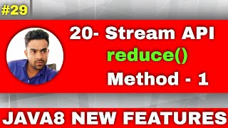 20.Stream API | Reduce method java | use of reduce method in java | Reduce() method stream api.
