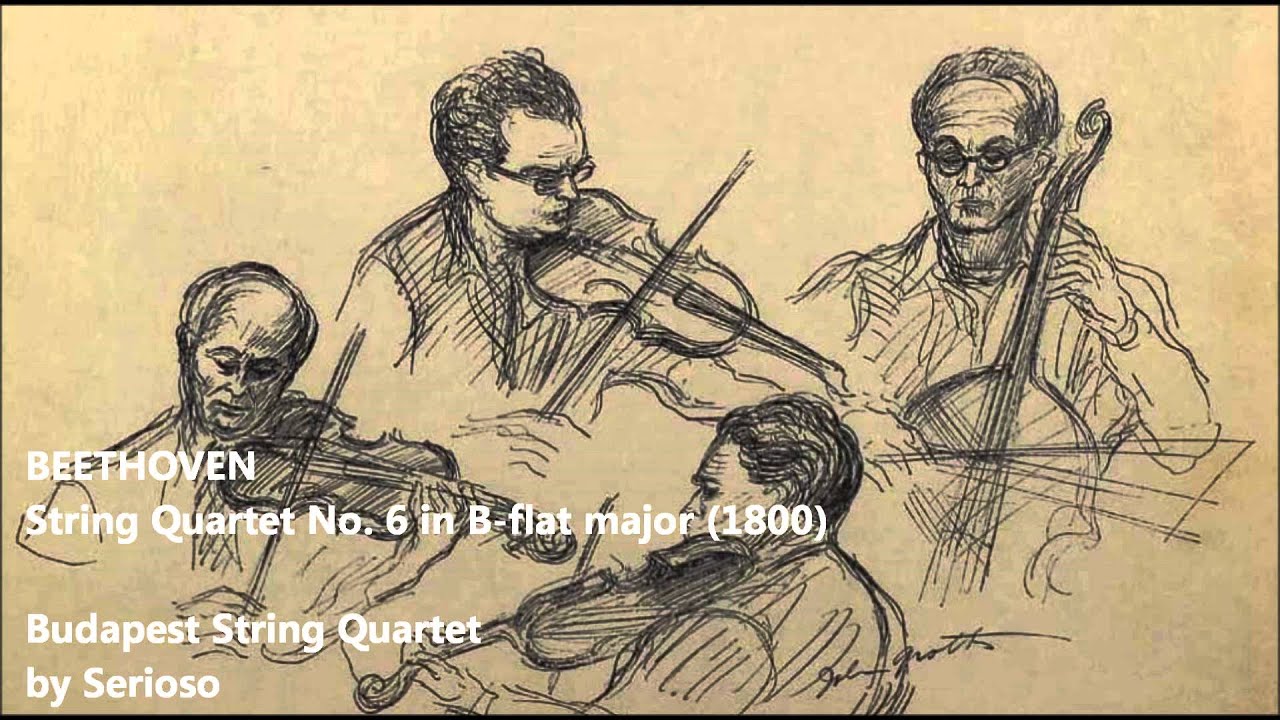 Beethoven String Quartet No 6, Budapest Quartet - YouTube