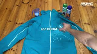 Nikwax Tech Wash and TX.Direct v household detergent - split waterproof jacket test