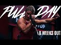 PULL DAY // 8 WEEKS OUT // DAY IN THE LIFE OF A FEMALE BODYBUILDER // PRO SEASON 2