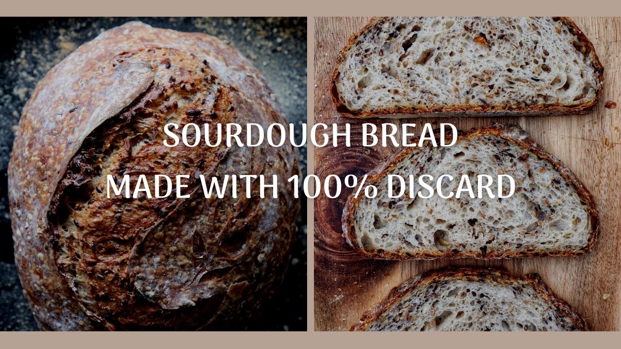 100% Sourdough Discard Bread II Ingredients 👇 II Easy Discard Bread ...