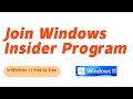 Join Windows Insider program in windows 11 step by