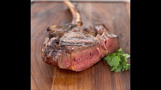 Grilling a Bison Tomahawk Steak Grass Fed/Grass Finished/Bison Tomahawk